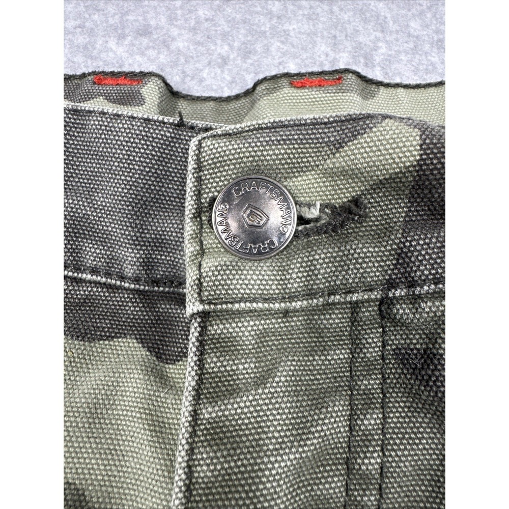 Craftsman Men's Camo Canvas Carpenter Work Pants Size 36x30 Loose Baggy Skater - Picture 4 of 14